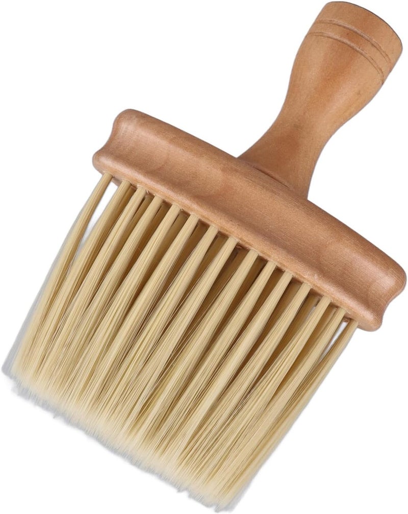 Kodrily Keyboard Brush Wood for Piano Cleaning, 6.1 x 4.13in Wooden Keyboard Brush, Universal Drum Ukulele Piano Brush, Non Static Instrument Dust Removal Brush for Instrument, Car - Image 1